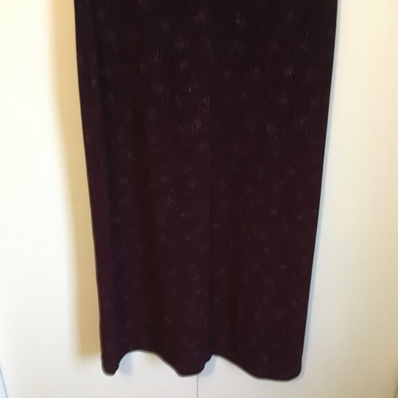 Long Dark Burgundy Fireworks Evening Maxi Dress - Picture 6 of 16